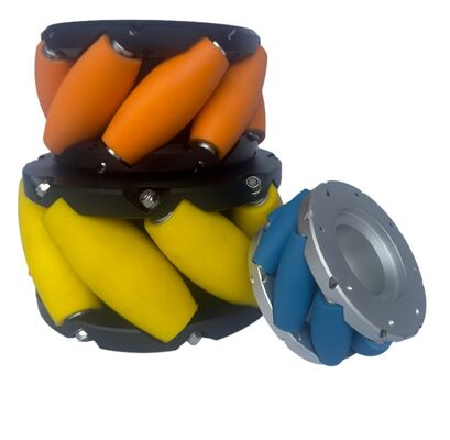 comprar Ruedas Mecanum Omnidireccionales de 12 pulgadas para trabajo pesado, ruedas Mecanum omnidireccionales de 305 mm, capacidad de carga de 3000 kg online manufacture