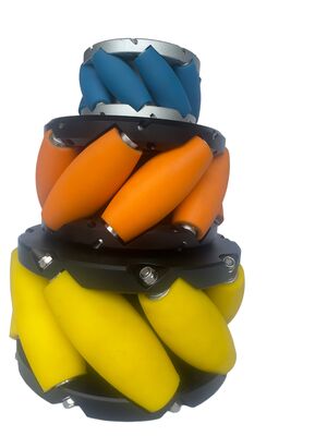 comprar Rueda Mecanum AGV de 6 pulgadas, ruedas Mecanum de 152 mm para trabajo pesado para aplicaciones industriales AGV online manufacture