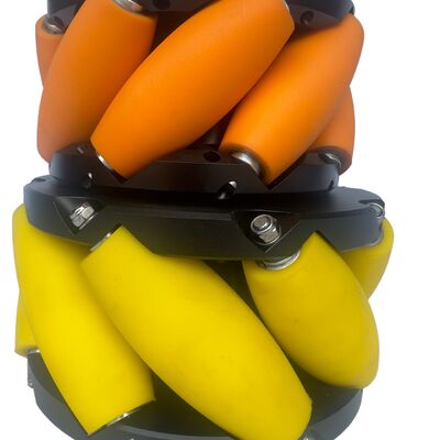 주문 600Kg 6인치 메카넘 휠 1.5 M/S 60mm 메카넘 휠 창고 자재 취급용 online manufacture