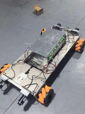 acheter Roue Mecanum AGV de 12 pouces avec une capacité de charge de 300 KG à 2000 KG, 8 rouleaux et options personnalisables pour les applications AGV industrielles online manufacture